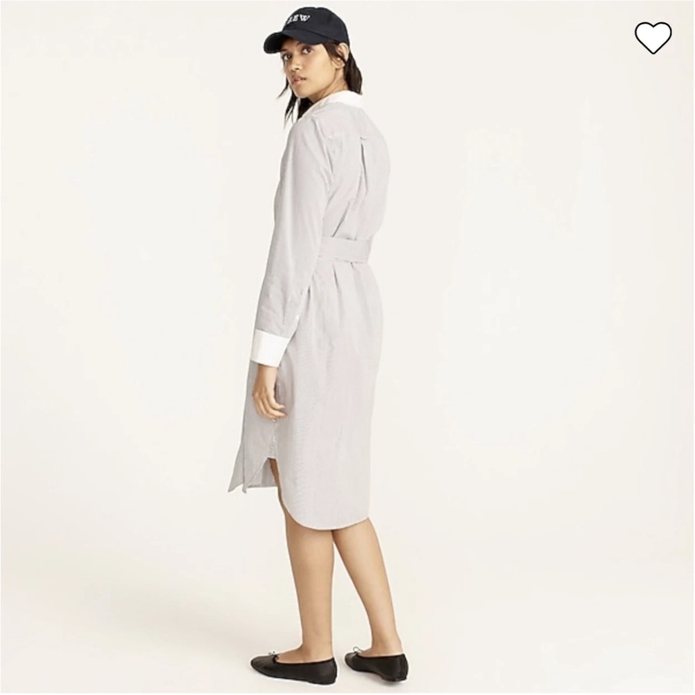 J. Crew Classic-fit crisp cotton poplin shirt-dress 54150 - Picture 2 of 15